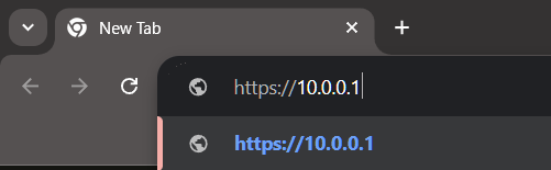 10.0.0.1 Login Page