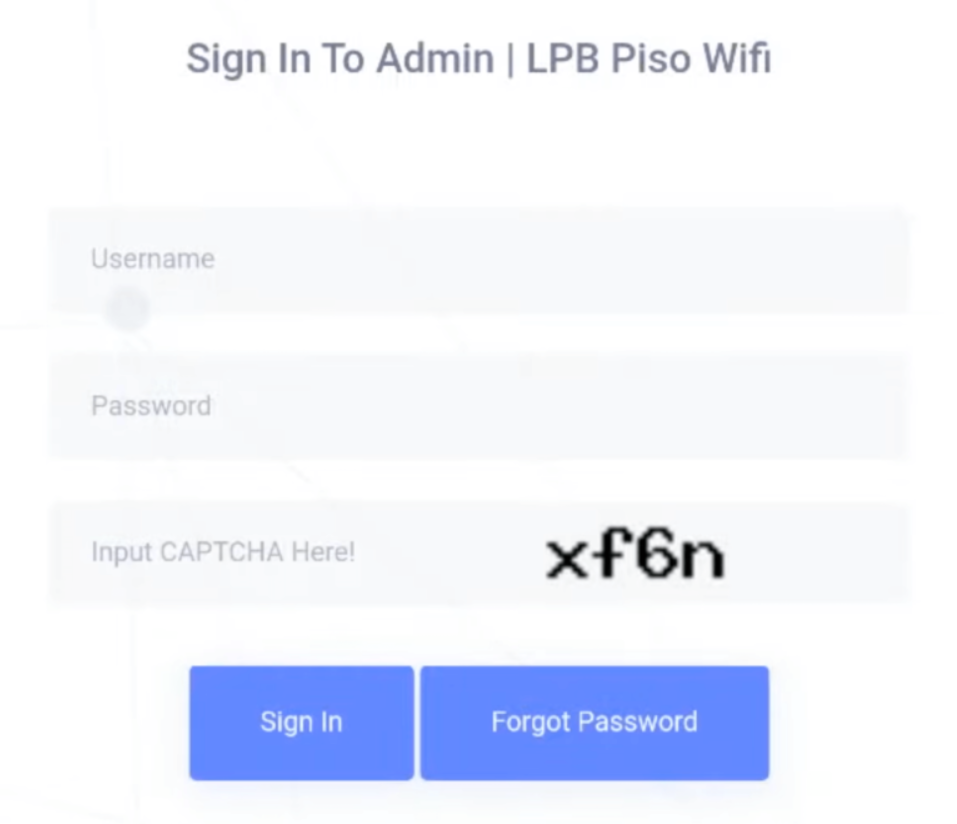 LPB Piso WiFi Admin Dashboard